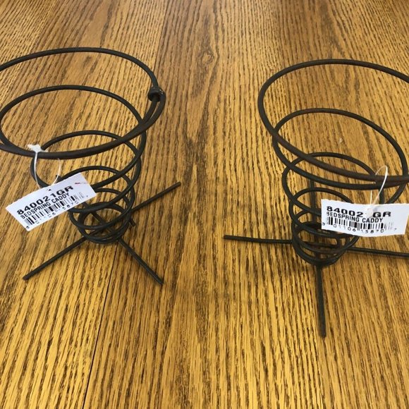 Set of 2 Metal Spiral Cone Serving Basket French Fry Chip Appetizer Holder - Picture 7 of 9